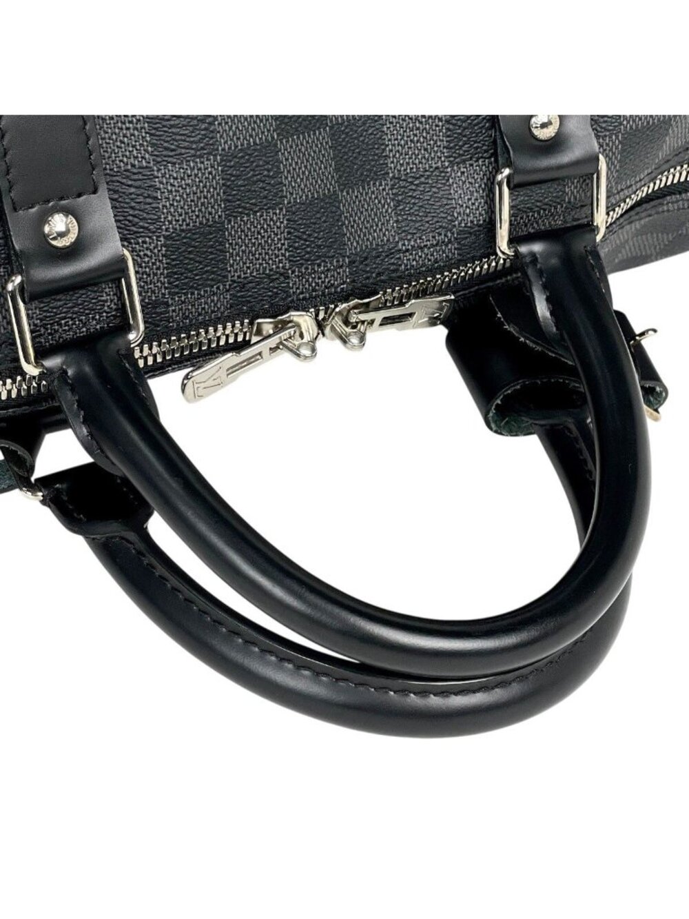 Louis Vuitton Keepall Bandouliere 55 Travel Boston Bag Damier Graphite Noir - Picture 8 of 13